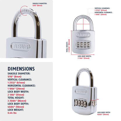 ABUS Lock 160/50, 4 Dial – view 3