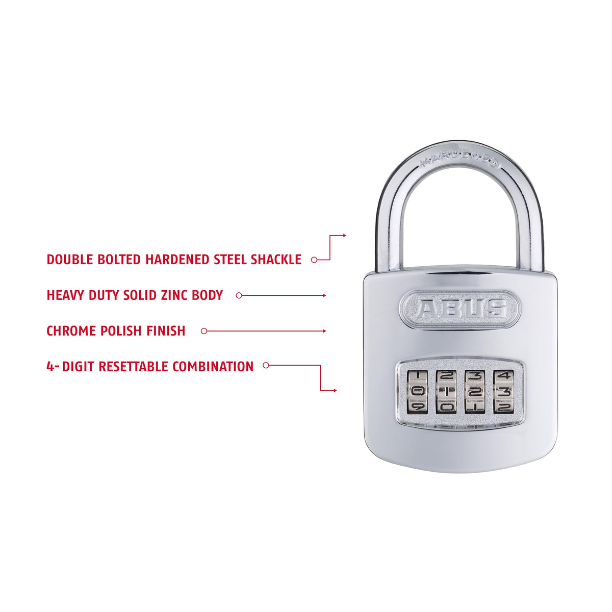 ABUS Lock 160/50, 4 Dial – view 4