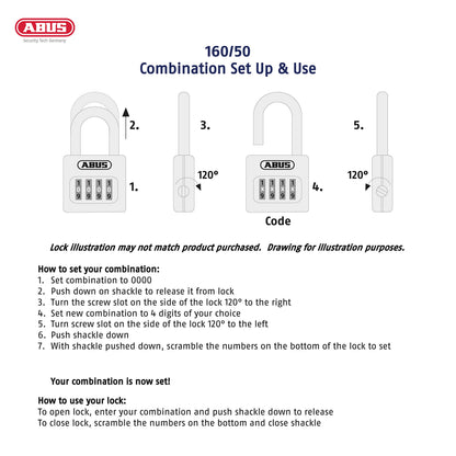 ABUS Lock 160/50, 4 Dial – view 5