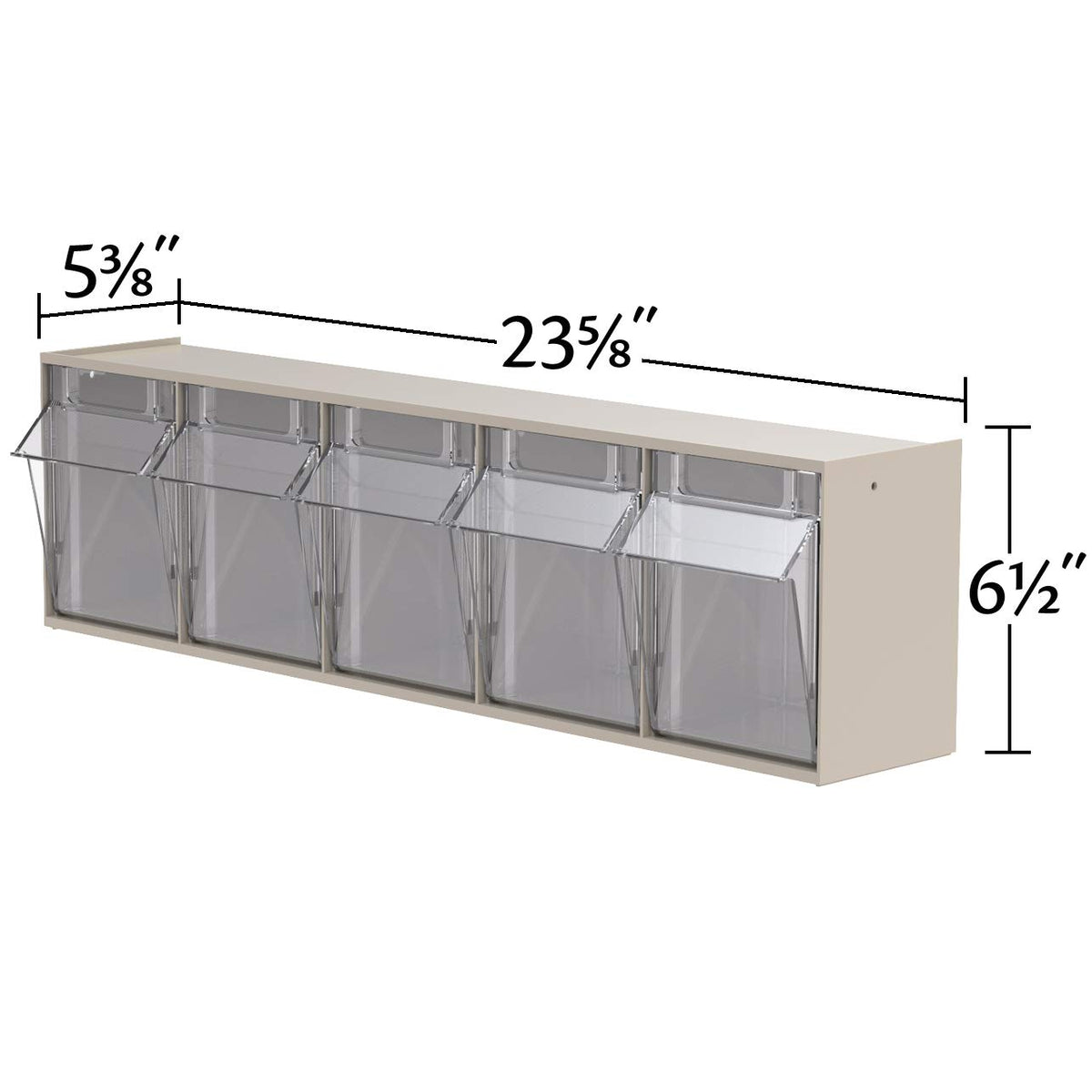 Akro-Mils Cabinet 06705, 23-5/8-Inch W x 6-1/2-Inch H x 5-5/8-Inch D – view 6