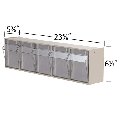 Akro-Mils Cabinet 06705, 23-5/8-Inch W x 6-1/2-Inch H x 5-5/8-Inch D – view 6