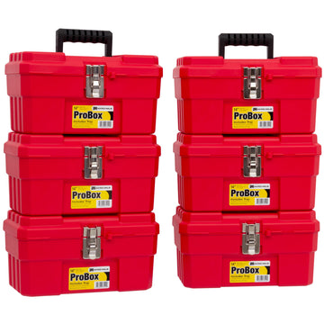 Akro-Mils Portable Tool Box 09514RED-6, 6-Pack