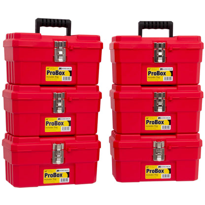 Akro-Mils Portable Tool Box 09514RED-6, 6-Pack