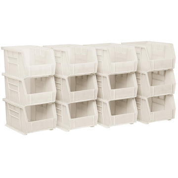 Akro-Mils Item Container 30237STONE, 9-Inch x 6-Inch x 5-Inch, 12 Count