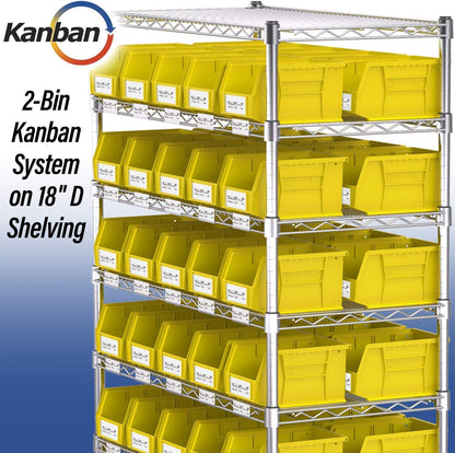 Akro-Mils Item Container 30237YELLO, 9-Inch x 6-Inch x 5-Inch, 12 Count – view 5