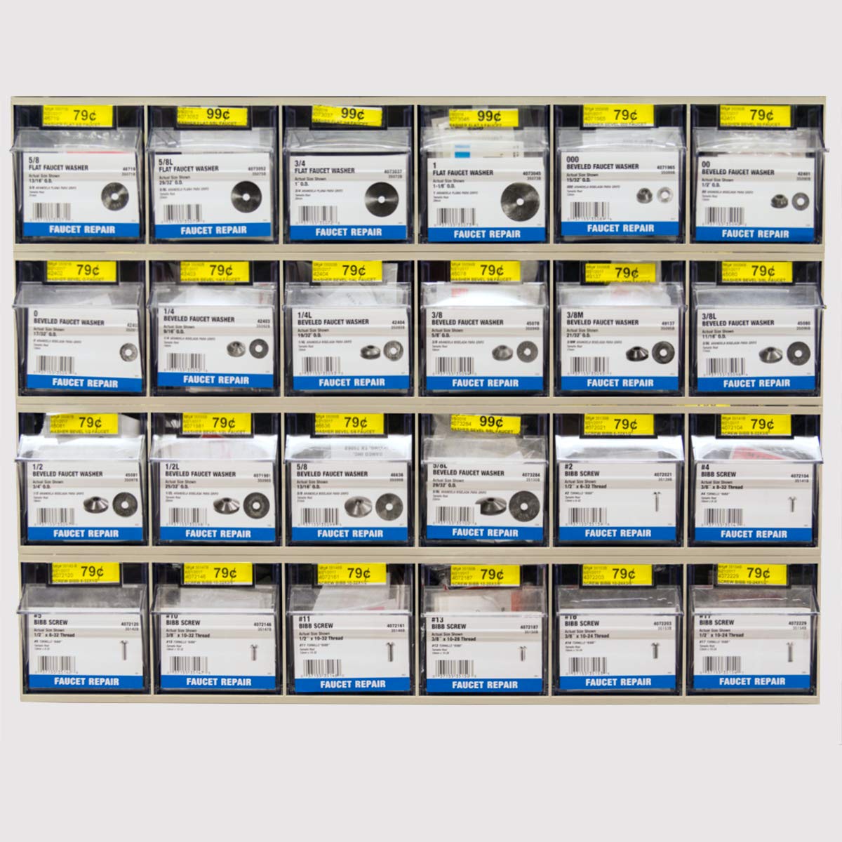 Akro-Mils Cabinet 6706, 23-5/8" W x 3-1/2" H x 3-3/4" D – view 5