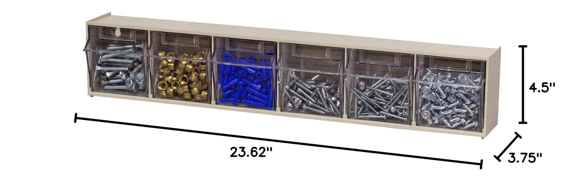 Akro-Mils Cabinet 6706, 23-5/8" W x 3-1/2" H x 3-3/4" D – view 9