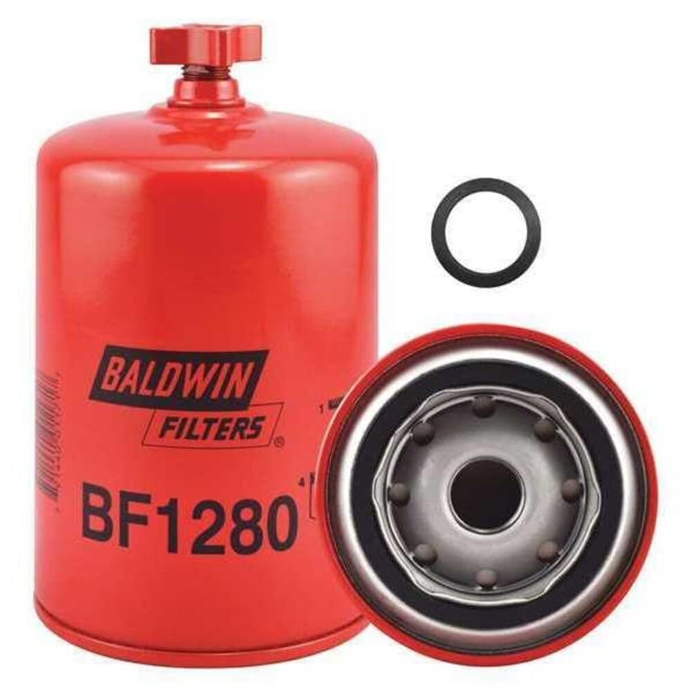 Baldwin Filters Fuel Filter BF1280, 3.69 in