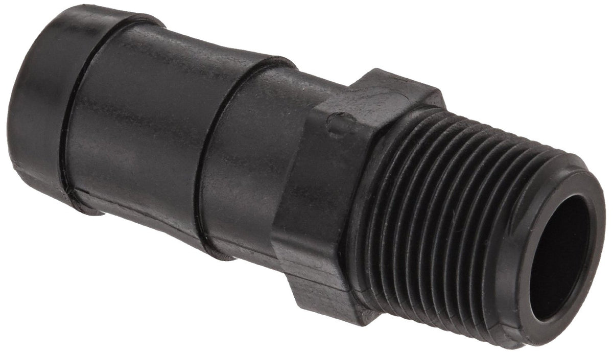 Banjo Hose Pipe Fitting HB100-125, 1" NPT Male x 1-1/4" Barbed