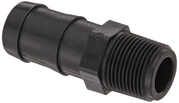 Banjo Hose Pipe Fitting HB100-125, 1" NPT Male x 1-1/4" Barbed