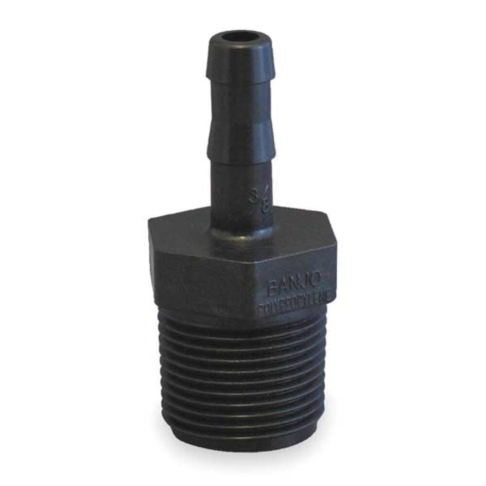 Banjo Hose Pipe Fitting HB150-100, 1-1/2" NPT Male x 1" Barbed