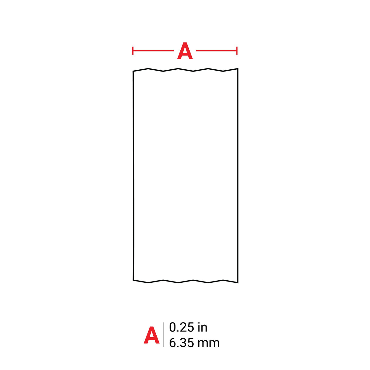 Brady Label M21-250-595-WT, .25" W, 21\' L – view 3