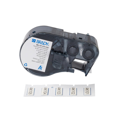 Brady Label M4-187-075-342, 0.335*0.75 in, 80 Count