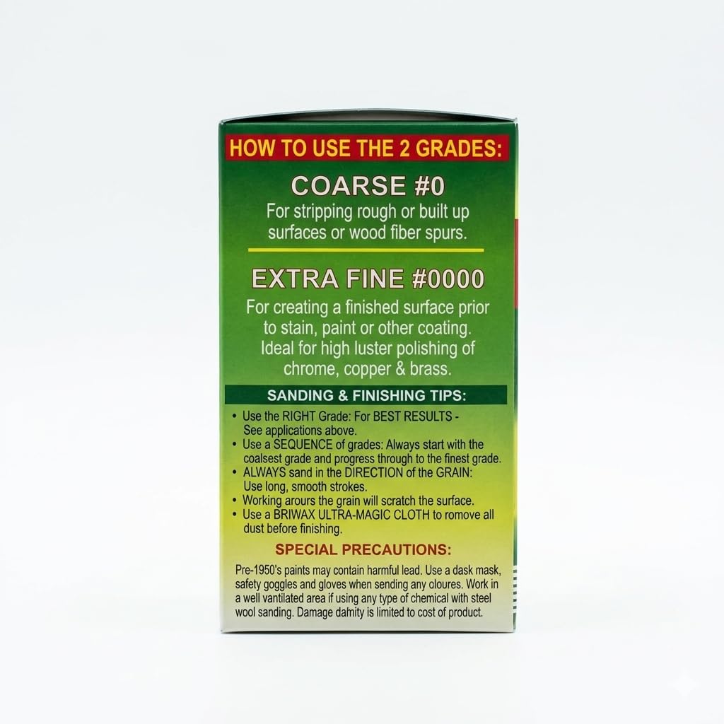 Briwax Abrasives 0000 steel wool – view 3