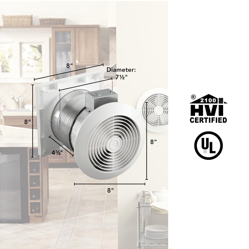 Broan-NuTone Electric Fan 512M, 6-Inch 70 CFM 6.0 Sones – view 3