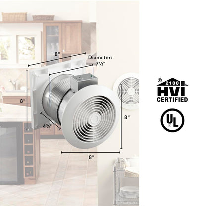 Broan-NuTone Electric Fan 512M, 6-Inch 70 CFM 6.0 Sones – view 3