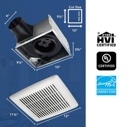 Broan-NuTone Electric Fan AE110, 110 CFM 1.0 Sones – view 2