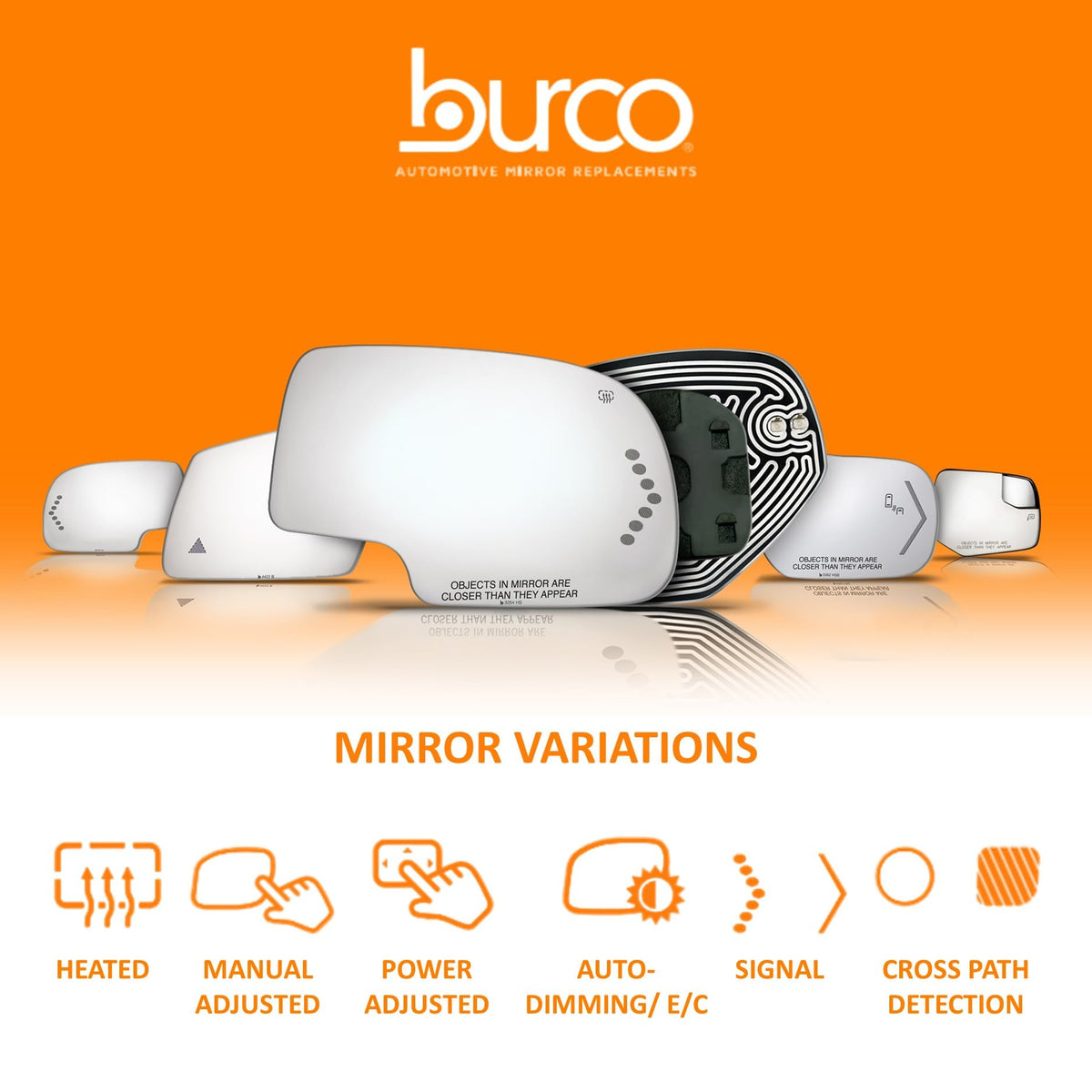Burco Vehicle Mirror 4086S, 6.75 in – view 8
