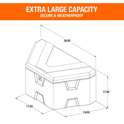 Buyers Products Company Storage Box 1701680, 18 x 19 x 36/18.5 – view 2
