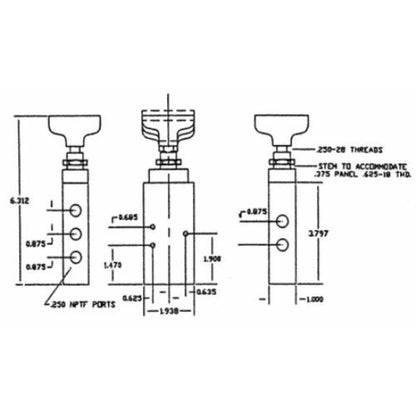 Buyers Products Company Valve BAV020, 1-5/16 x 1 x 6-1/8 – view 2