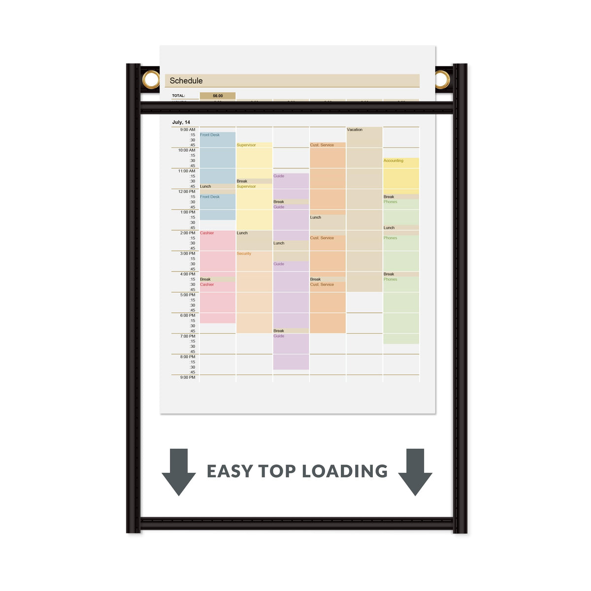C-Line Card Document Sleeve 50912, 9 x 12 in – view 6