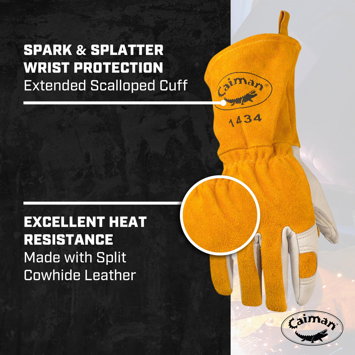 Caiman Protective Glove 1434-5, Large – view 5