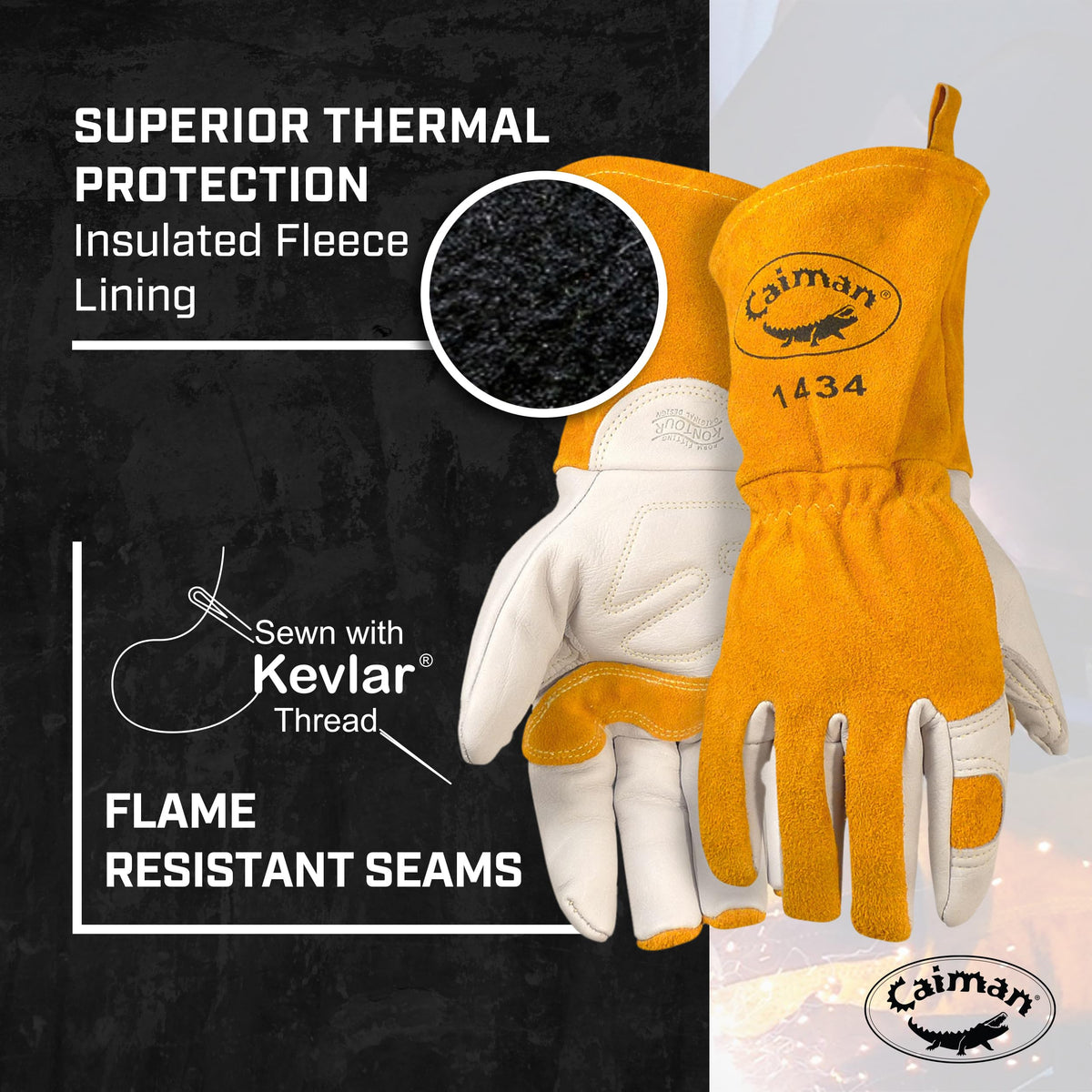 Caiman Protective Glove 1434-5, Large – view 7