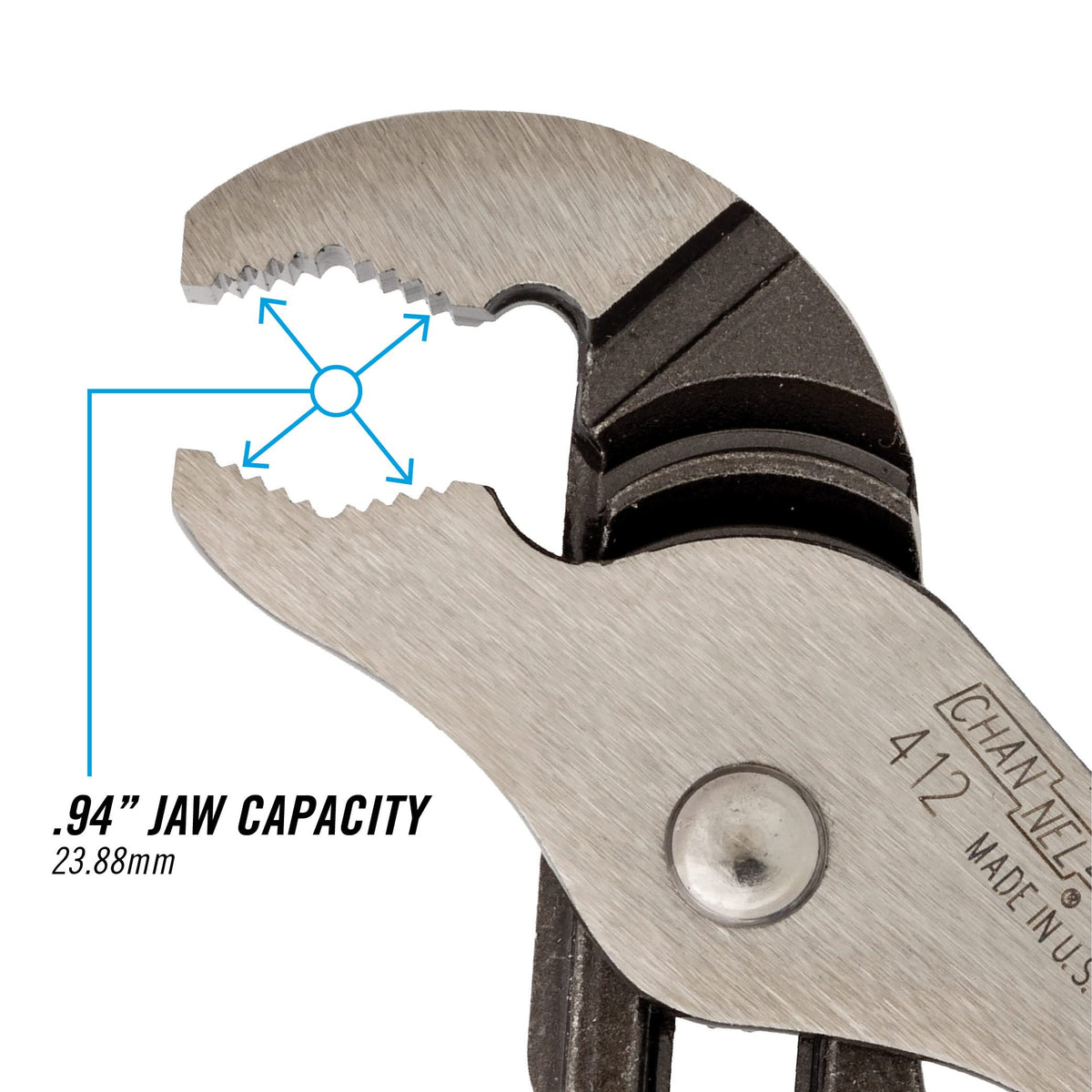 Channellock Pliers 412, 6.5 inch – view 3