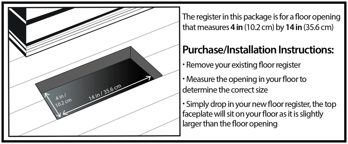 Decor Grates Building Material SPH414, 4x14 – view 5