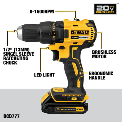 DEWALT Drill DCD777D1 – view 3