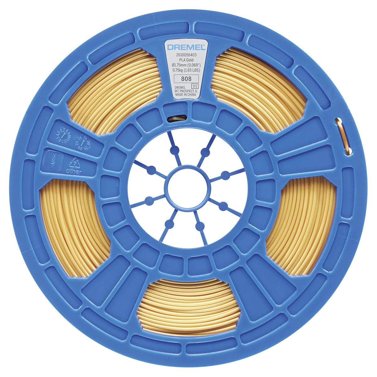 Dremel Thermoplastic Filament PLA-GOL-01, 0.75 kg – view 2
