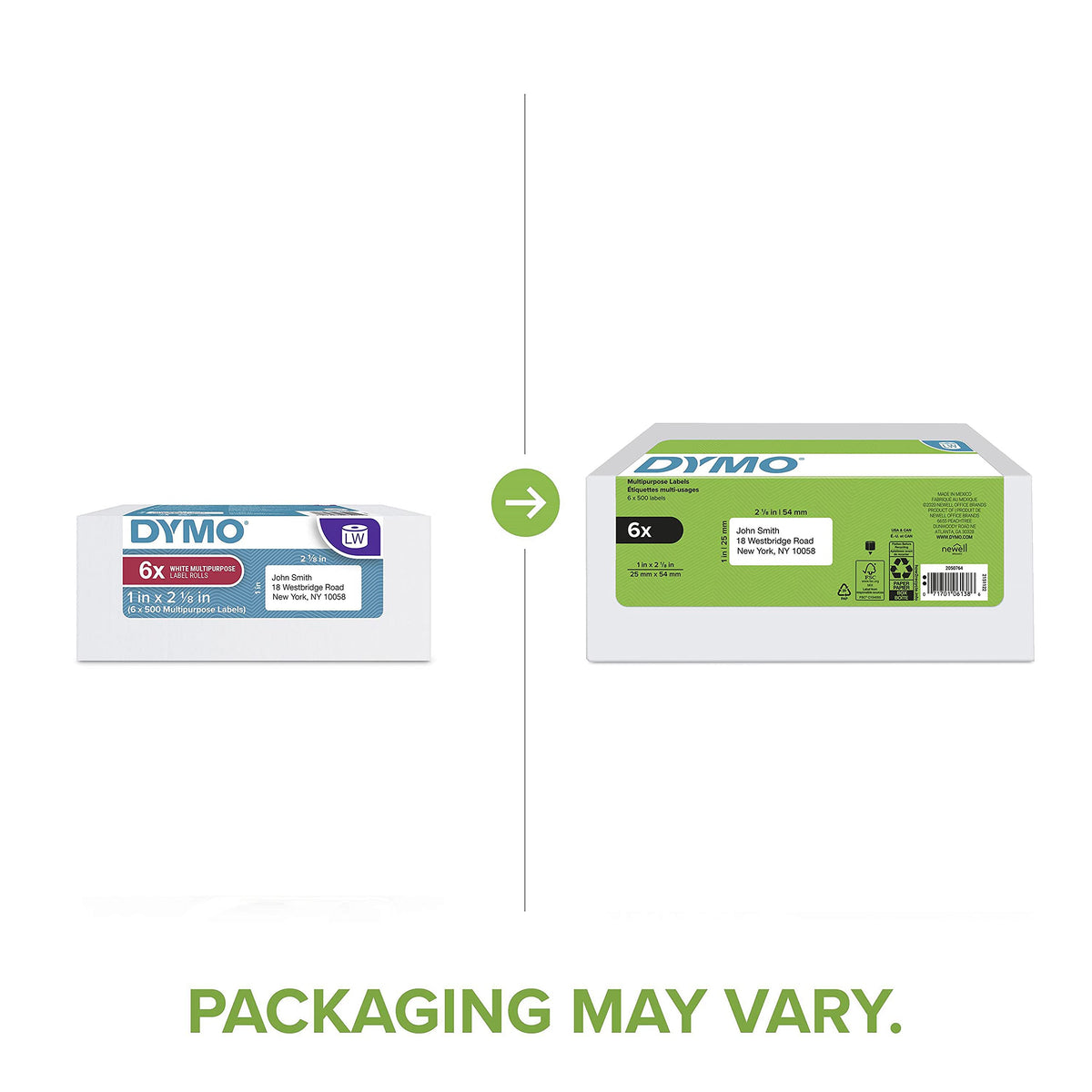 DYMO Label 2050764, 6 Rolls, 3000 Count – view 3