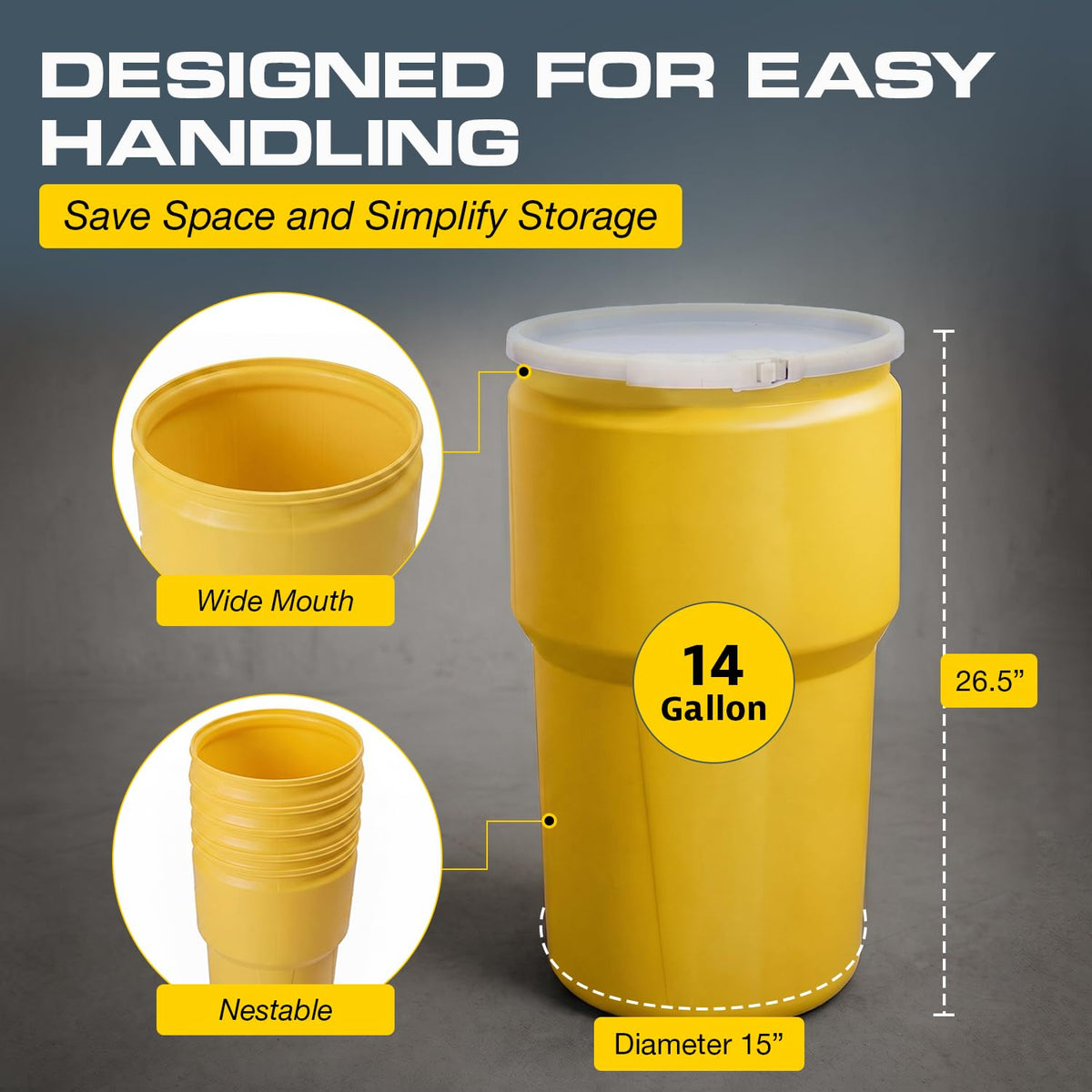 Eagle Safety Supply 1610, 14 Gallon – view 2