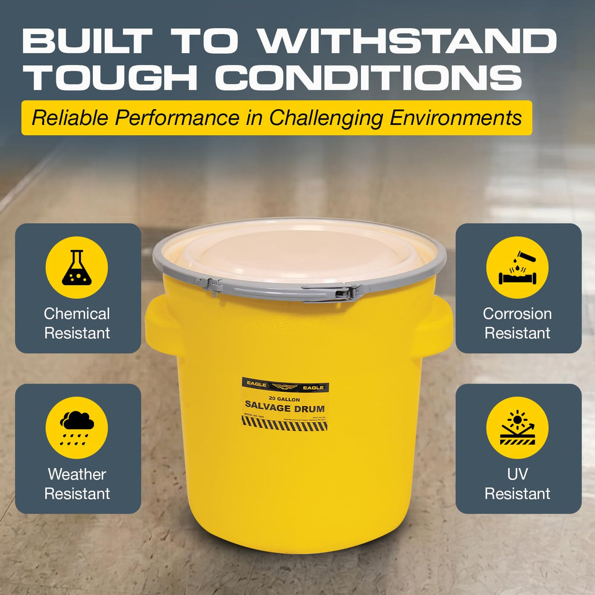 Eagle Safety Supply 1654, 20 Gallon – view 4