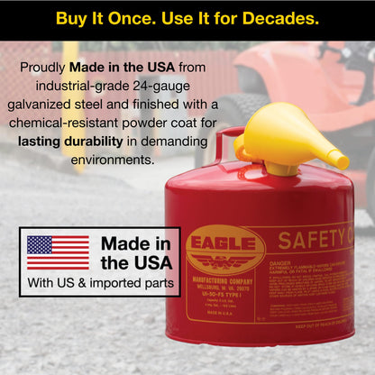 Eagle Liquid Fuel Container UI50FS, 5 Gallon – view 7