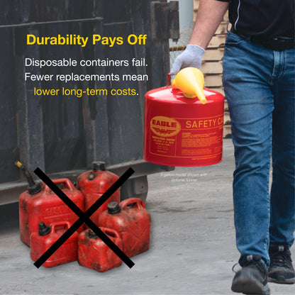 Eagle Liquid Fuel Container UI50FS, 5 Gallon – view 8