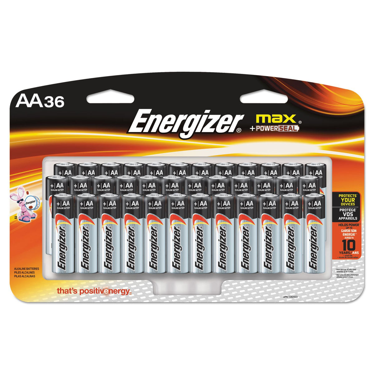 Energizer Battery EVEE91SBP36H, 36 Count