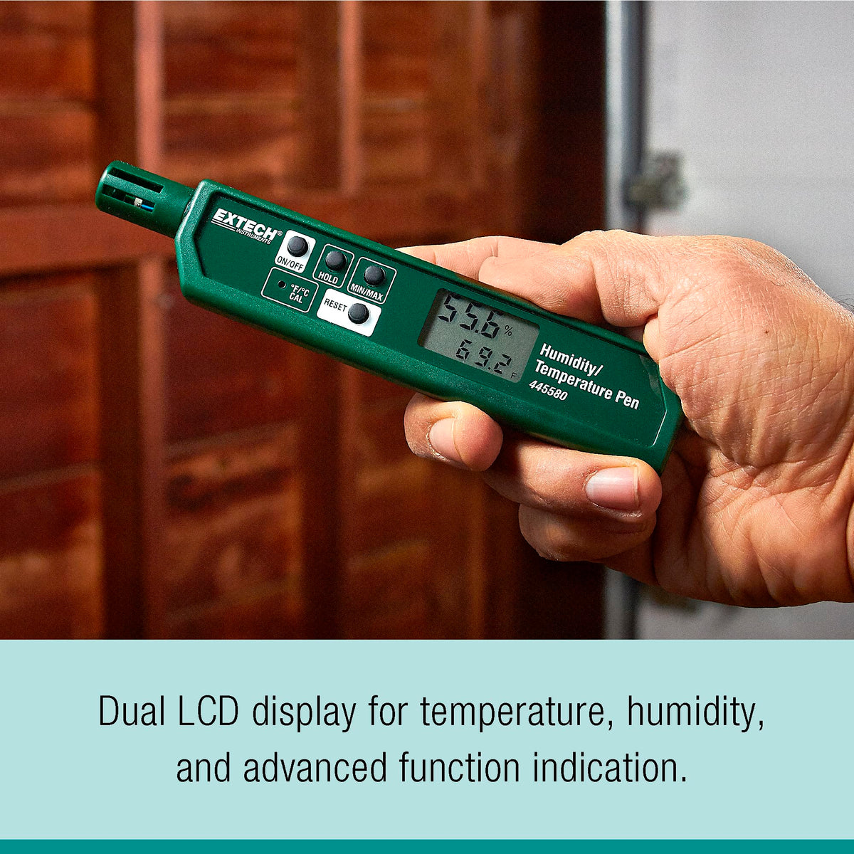 Extech Humidity Meter 445580, compact size – view 3
