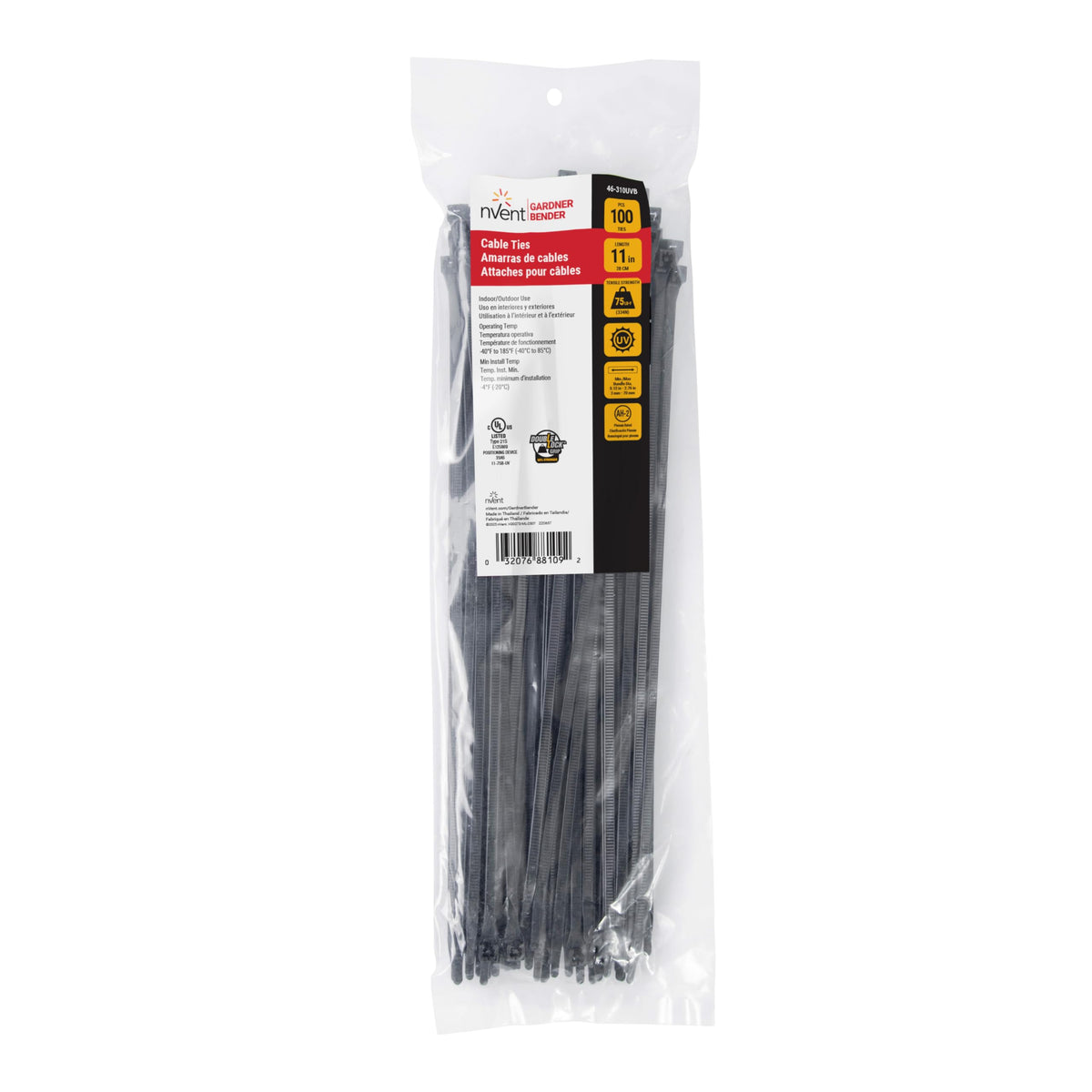 Gardner Bender Cable Tie 46-310UVB, 100 Pack – view 3