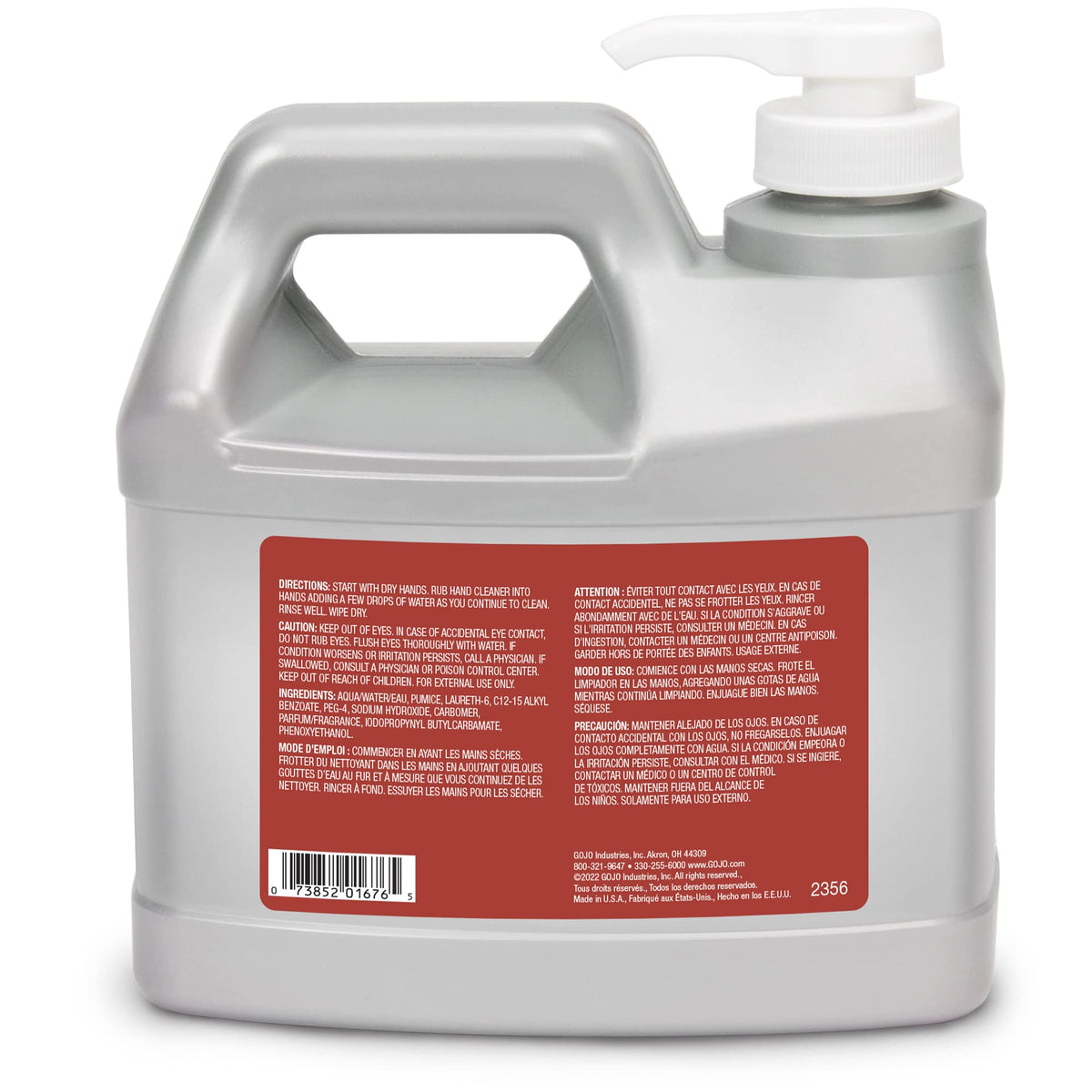GOJO Skin Cleaning Agent 2356-04, 16 Fl Oz (Pack of 4) – view 2