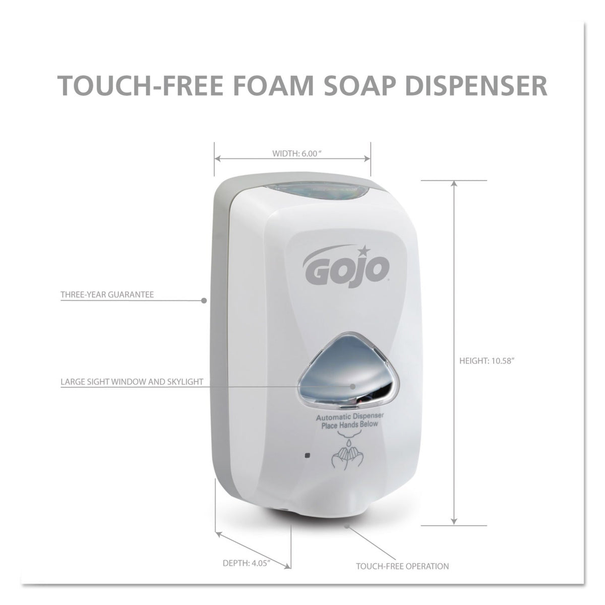 GOJO Pump Dispenser GOJ274012, 1200 mL – view 3
