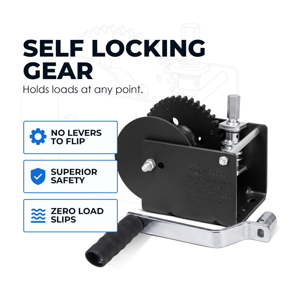 Goldenrod Auto Accessory WG2000HEX, 2000 lb Capacity – view 2