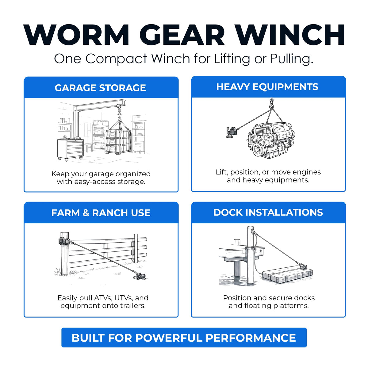 Goldenrod Auto Accessory WG2000HEX, 2000 lb Capacity – view 5