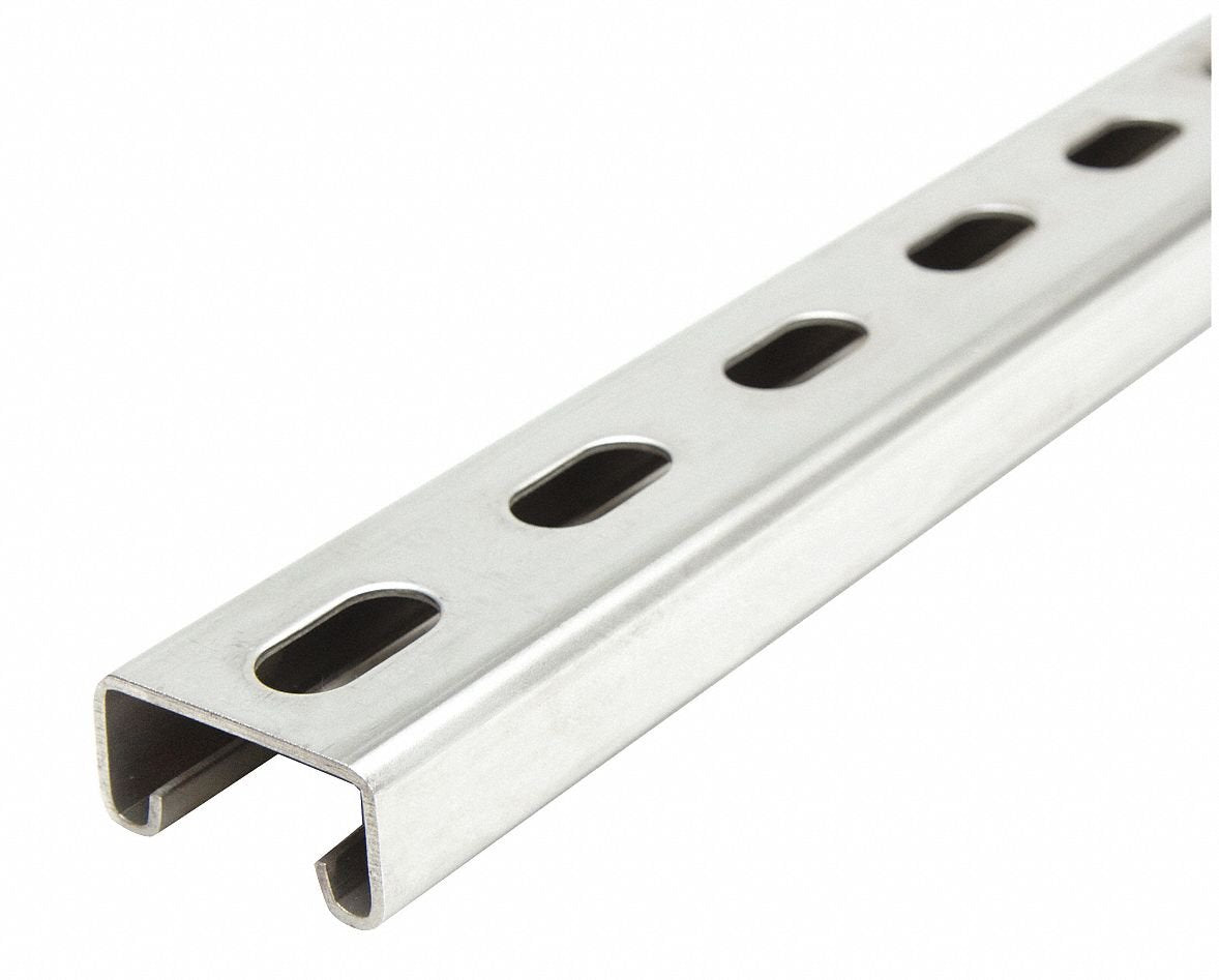 GRAINGER APPROVED Hardware Tubing FS-500SS ST4 60.00, 1-5/8 in x 13/16 in x 60 in