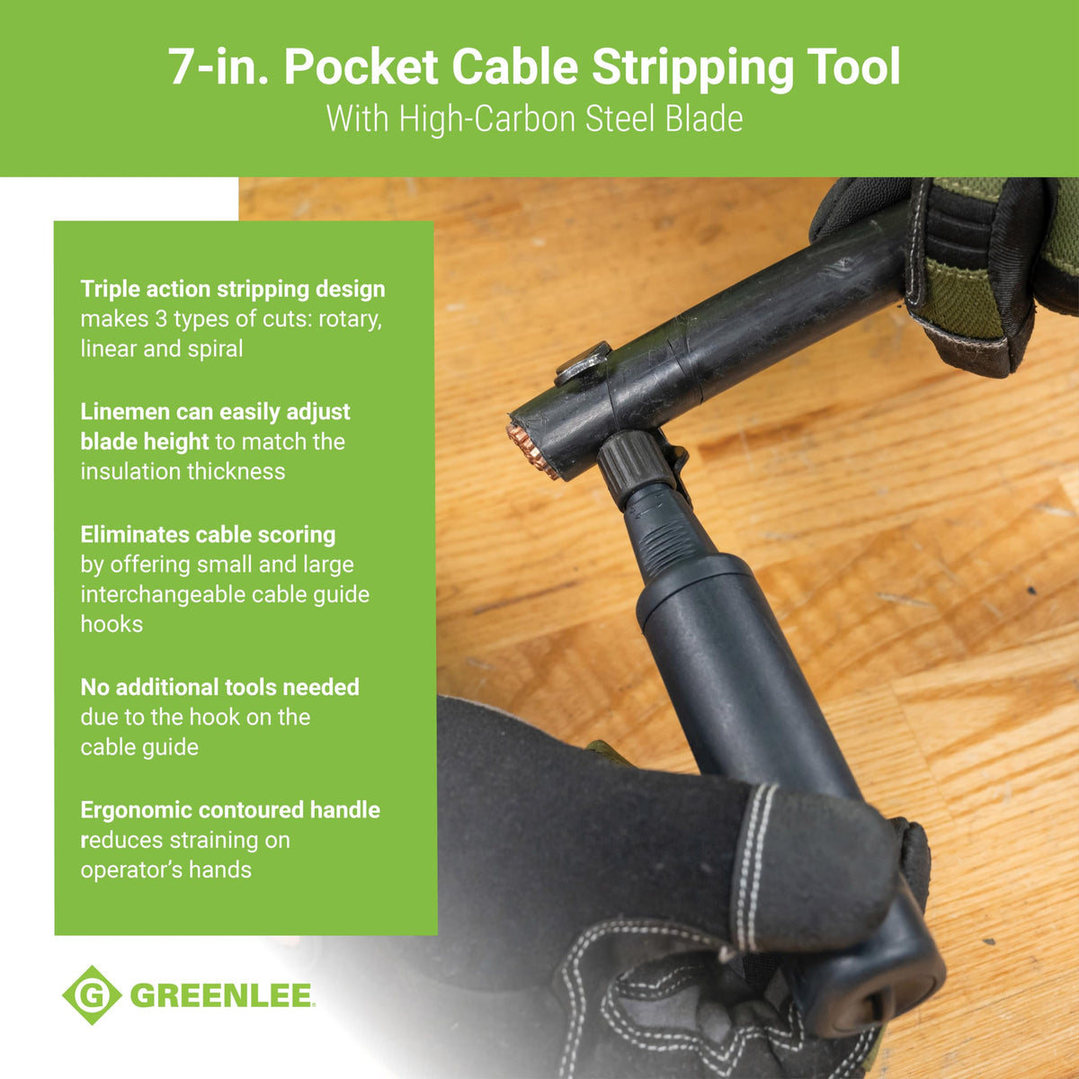 Greenlee Wire Stripper 1903 – view 3