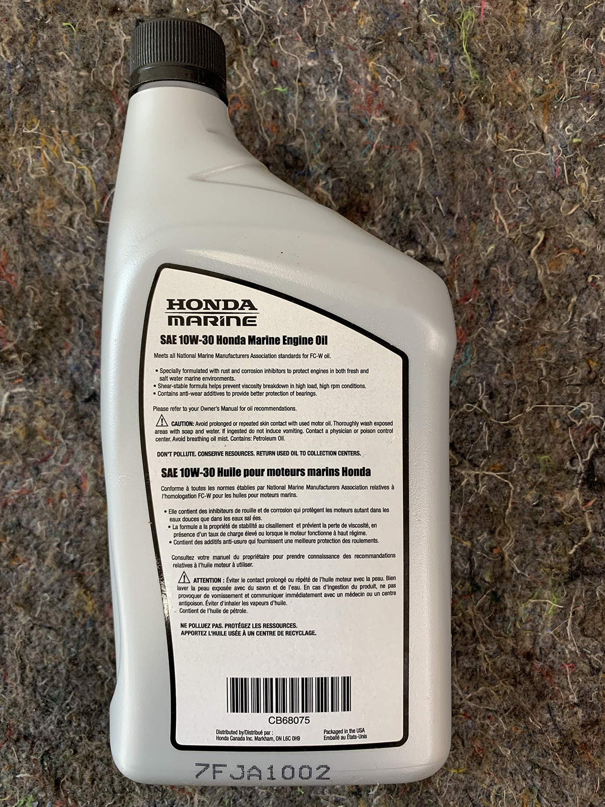 Honda Auto Oil 08207-10W30M, 1 Quart – view 2