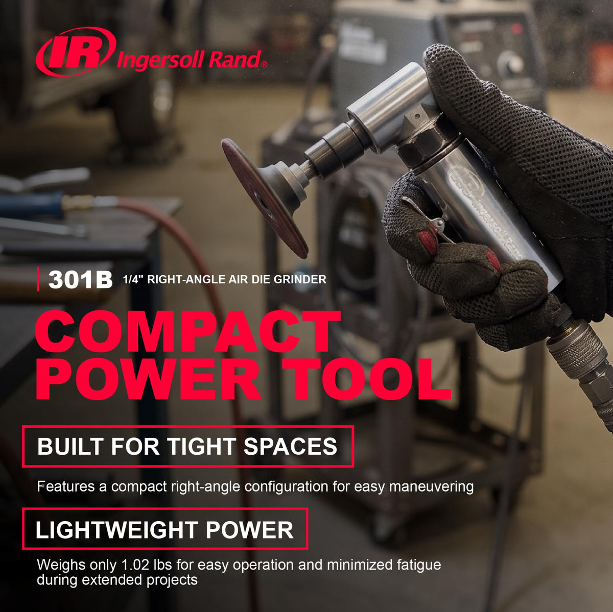 Ingersoll Rand Rotary Tool 301B, Metal Housing – view 3