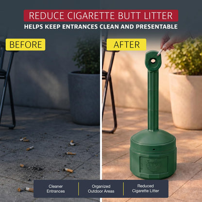Justrite Ashtray 26800G, 4 Gallon – view 6
