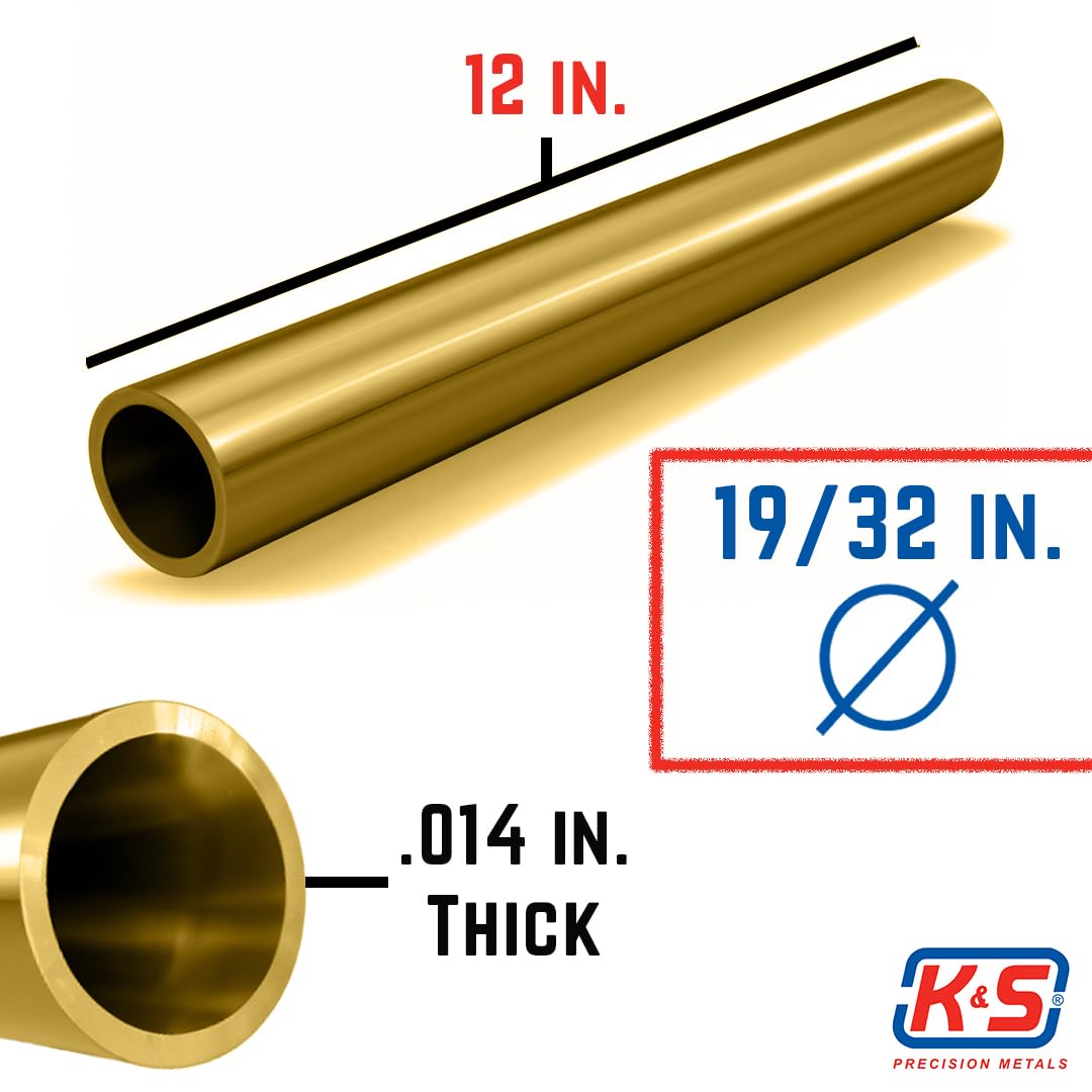 K & S Precision Metals Hardware Tubing 8142, 19/32" OD – view 5