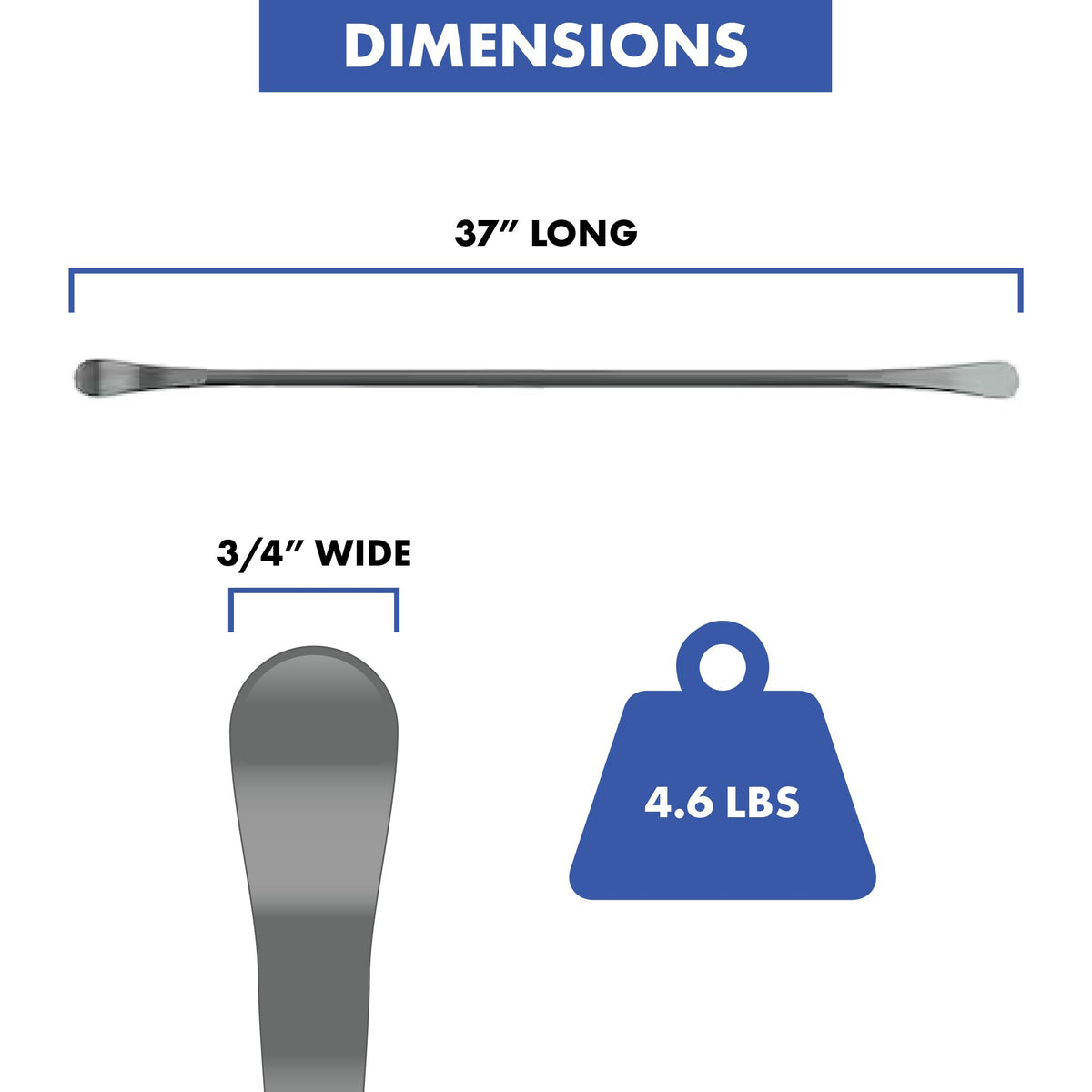 Ken-Tool Auto Accessory 34645, 37\" x 3/4\" – view 3